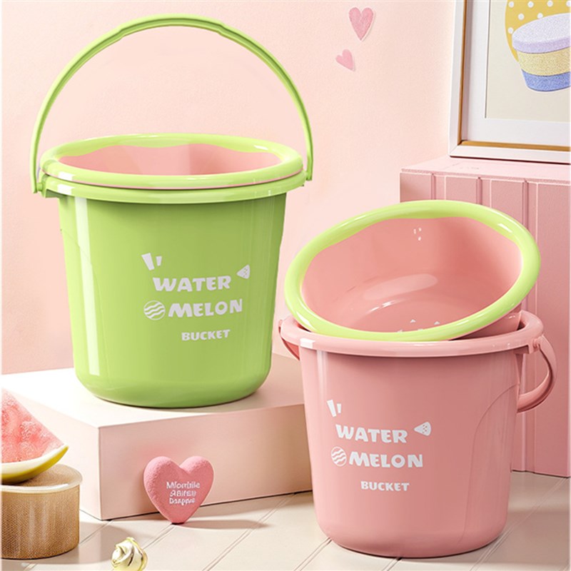 水桶家用储水桶加厚大号塑料圆桶学生宿舍手提桶洗澡洗衣桶盆套装
