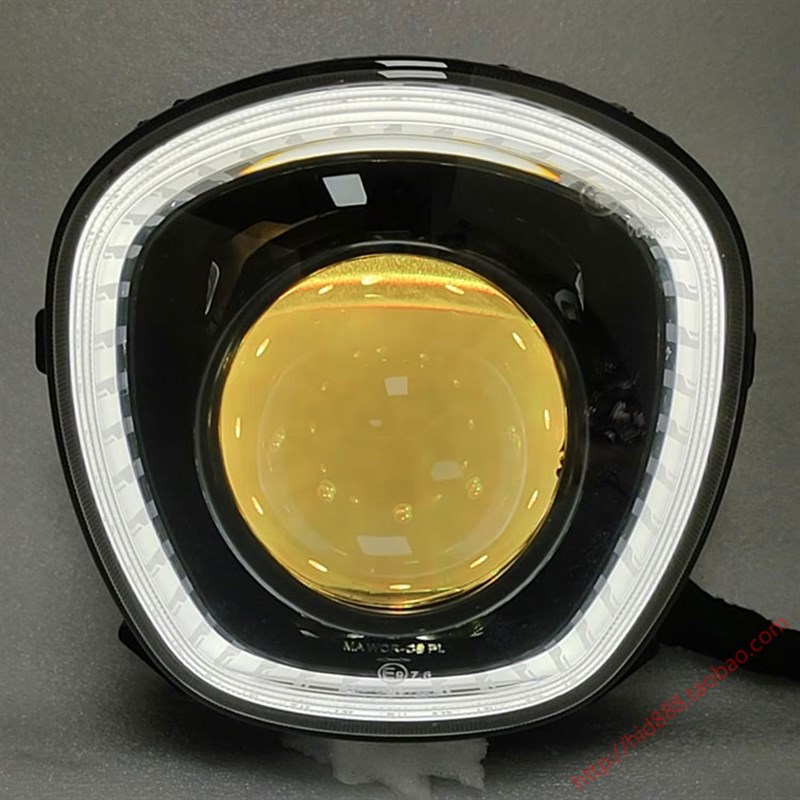 适用南方梦拉丽莎飞戈150改装大灯总成3寸LED双光透镜恶魔眼升级