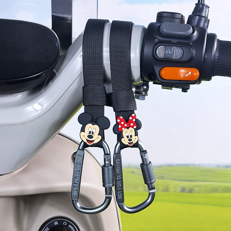 飞机把电动车挂钩前置通用免打孔粗把通用可爱卡通铝合金重物挂钩