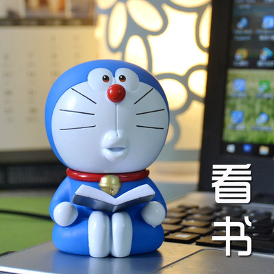大号叮当猫手办公仔 创意可爱哆啦A梦男胖子车载汽车摆件车内饰品