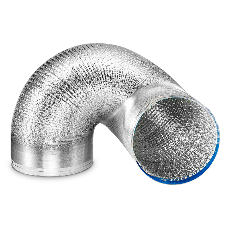 厨房抽油烟机排烟管铝箔排气管加厚加密商用通风管道配件80-400mm