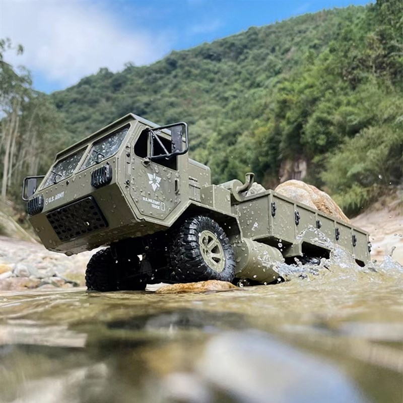 防水六驱遥控卡车远程摄像头控66驱重型越野车RC重卡玩具模型