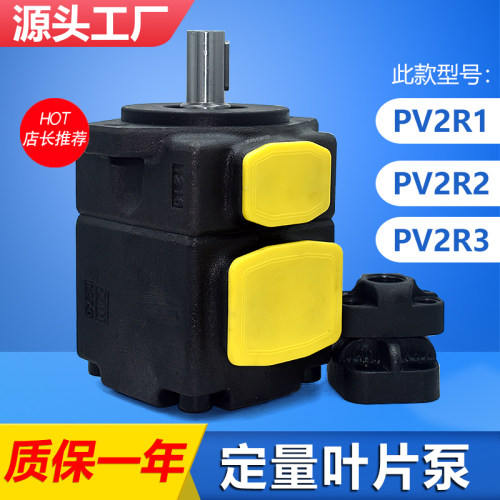 液压叶片泵高压定量油泵PV2R1-06 08 10 12 14 17 19 23 25 28 31
