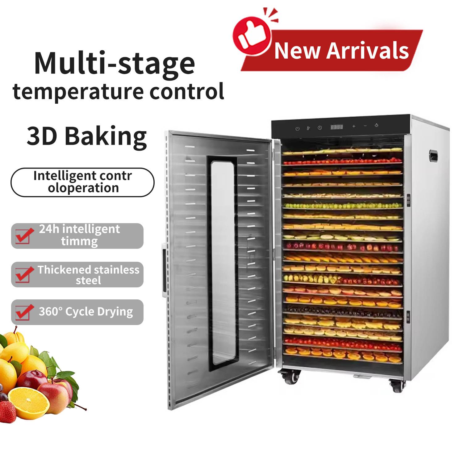 Food Dehydrator Ma110V8220V 24-tray fruit dehydrator