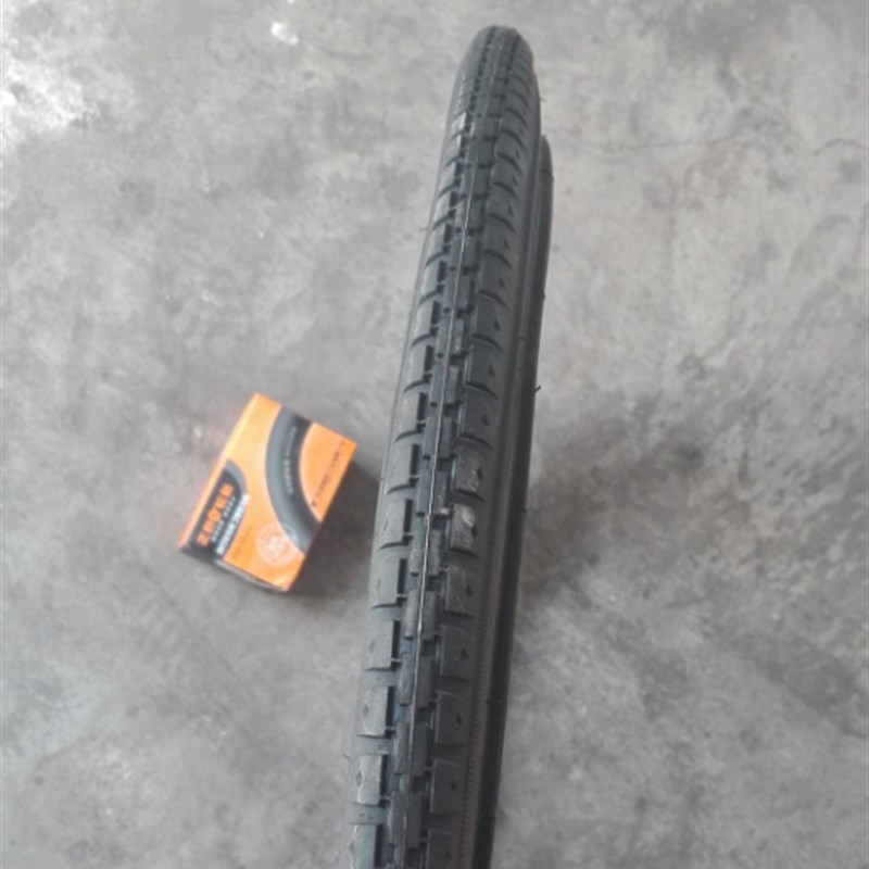 正新轮胎 老式加重自行车28X11/2外胎二八自行车28x1 1/2内胎外胎