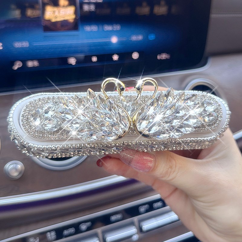 汽车挪车电话牌临时停车号码牌镶钻高端创意移车牌车内饰用品摆件