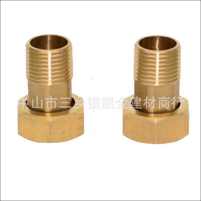 家用抽水机自吸泵增压泵接头配件水表铜接头4分6分内外丝活接头