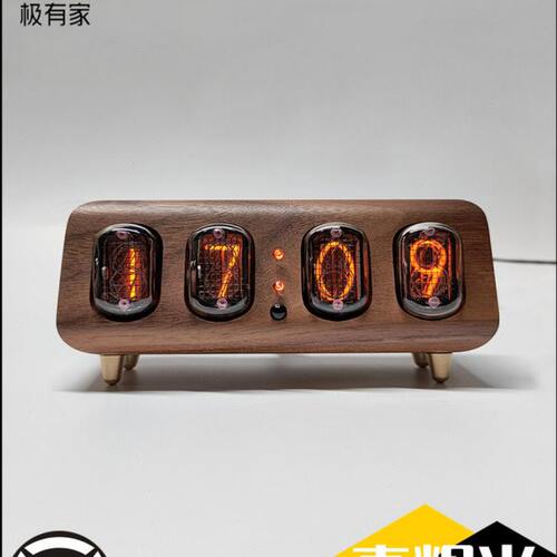 前苏联IN12辉光数码管时钟简约蓝牙控制辉光灯台钟闹钟真辉光管钟