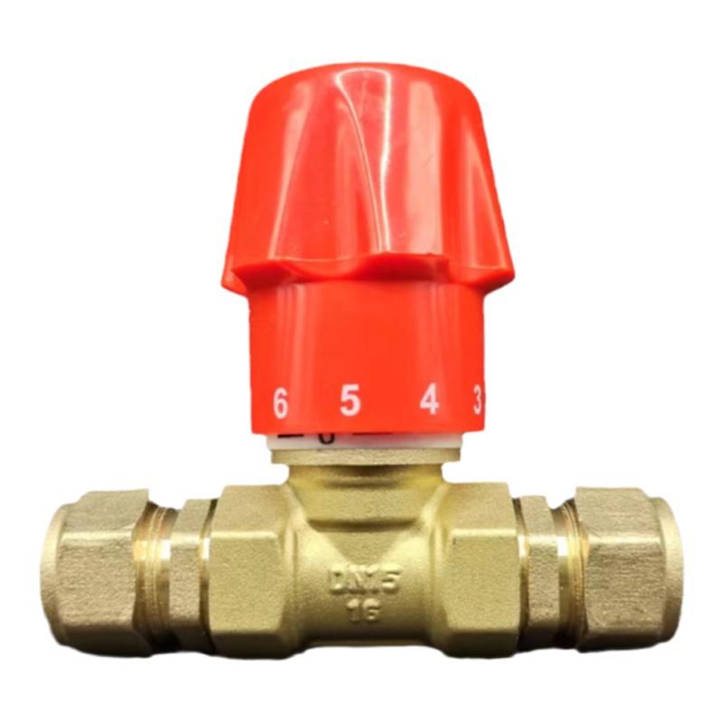 铜暖气阀暖气片1620管调节阀1216铝塑管手动调节阀门4分