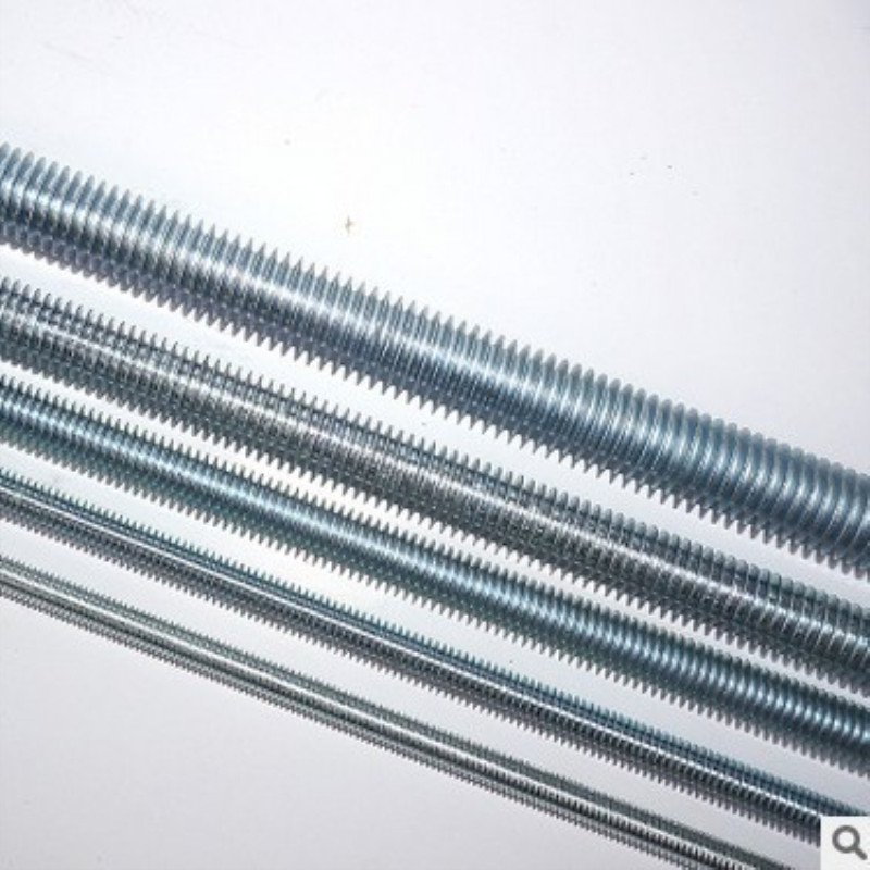 镀锌牙条丝杆1米通丝全螺纹螺杆全牙螺丝国标M6M8M10M12M14-M42