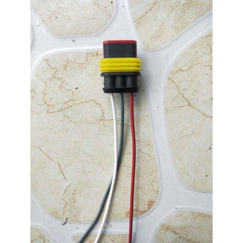 310油水分离器插头柴滤专用插头座连插线3插 江铃凯运 帅铃 长城