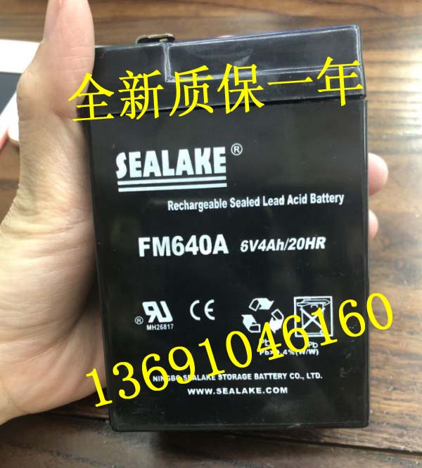SEALAKE蓄电池 FM640A 6V4AH电子称 台秤 计价秤 天平秤用电瓶