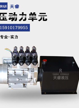 动力单元380V泵站液压系统小型液压站升降机折弯机平台车油缸