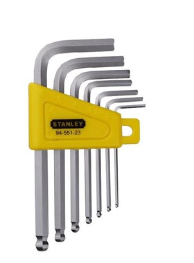 史丹利7件套公制短柄球头内六角扳手1.5-6mm  STMT94551-8-23
