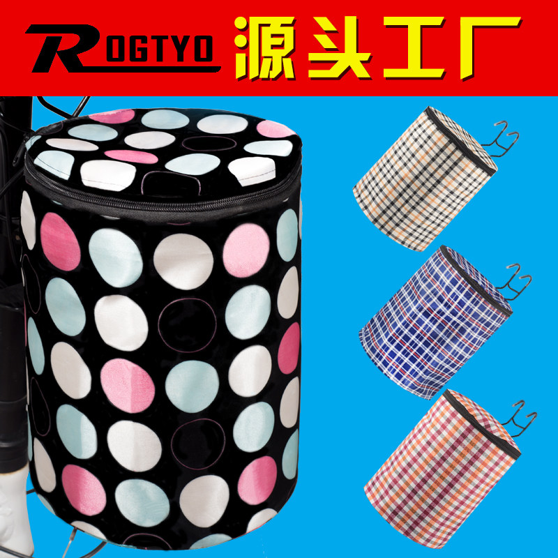 自行车车筐车篮子折叠车山地车挂篮布篮电动车前车筐帆布菜篮车篓