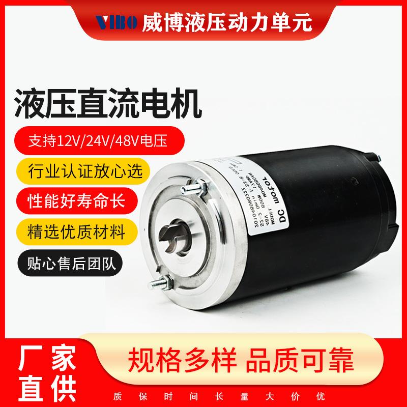 厂家动力单元电动叉车油泵电机有刷直流电机12V24V