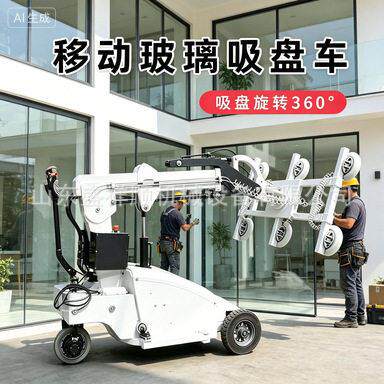 跨境移动玻璃吸盘车户外搬运玻璃助力神器机械吊臂强吸力吸盘车