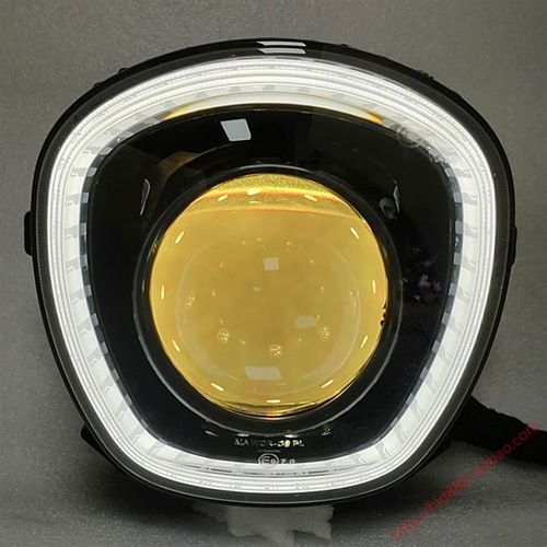 适用南方梦拉丽莎飞戈150改装大灯总成3寸LED双光透镜恶魔眼升级