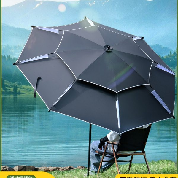 2023新款钓鱼伞大钓伞沙滩遮阳伞大雨伞新型野钓钩鱼专用户外伞架