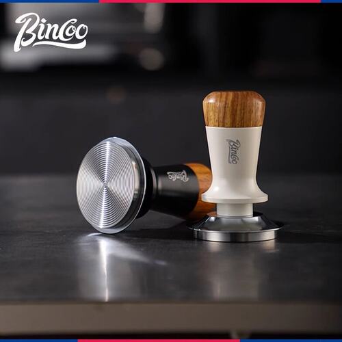 Bincoo咖啡机压粉器布粉器底座胡桃木手柄填压粉锤敲渣桶收纳工具