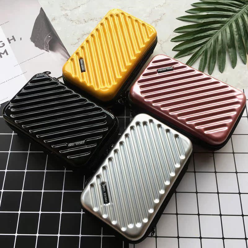 行李箱斜挎包咕卡手账收纳盒便携化妆包小数码保护箱车载收纳