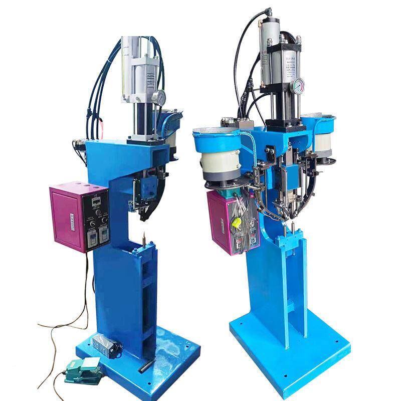 极速100液压铆机压压螺母螺柱杆螺帽零件全自动送料空心钉半螺气