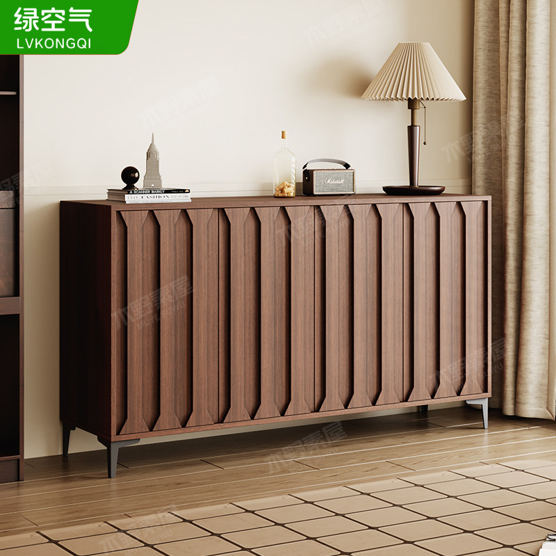 实木中古风餐边柜靠墙一体装饰柜储物柜复古民宿柜客厅展示玄关柜,住宅家具,餐边柜,淘宝优惠券,粉丝福利购,淘宝优惠卷