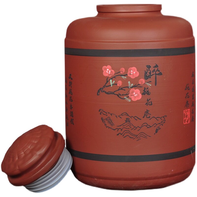 土陶酒坛无釉酒缸储藏酒罐陶瓷泡药酒坛子10斤50斤20装家用30瓶壶
