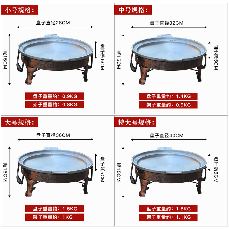 鱼头锅铝砂锅火锅涮锅商用大锅仔砂锅鱼头平锅鱼海鲜锅酒精炉干锅