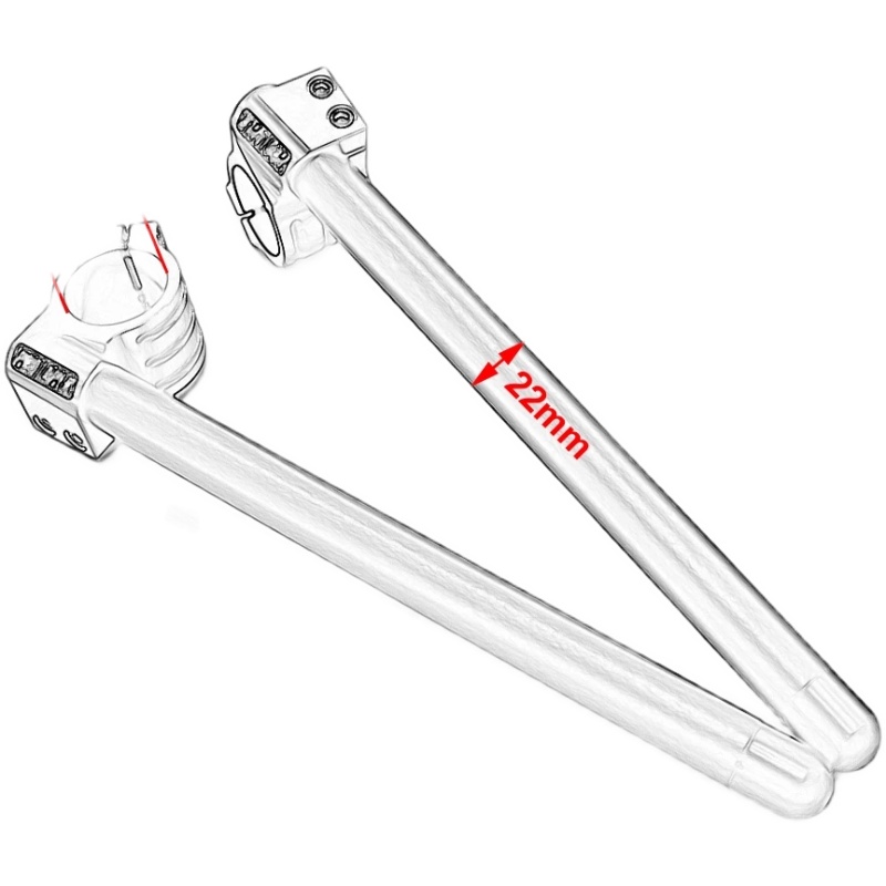 改装CCa分离车把 跑车宝雕地平线小铝合金分体龙头手把