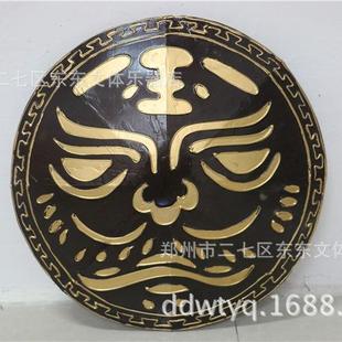 古代士兵兵器盾舞台表演影视道具盾牌秦朝战士木质盾牌道具