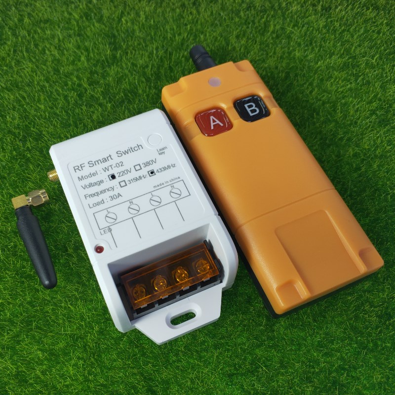 远程控制无线水泵智能控制遥控220v抽水电源L灯具开关3000W大功率