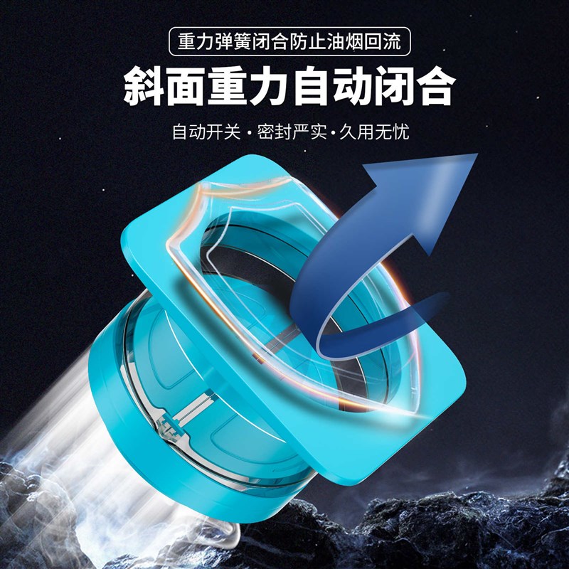 烟道止逆阀厨房卫生间专用抽油烟机排烟风管M通用防烟宝单向止回