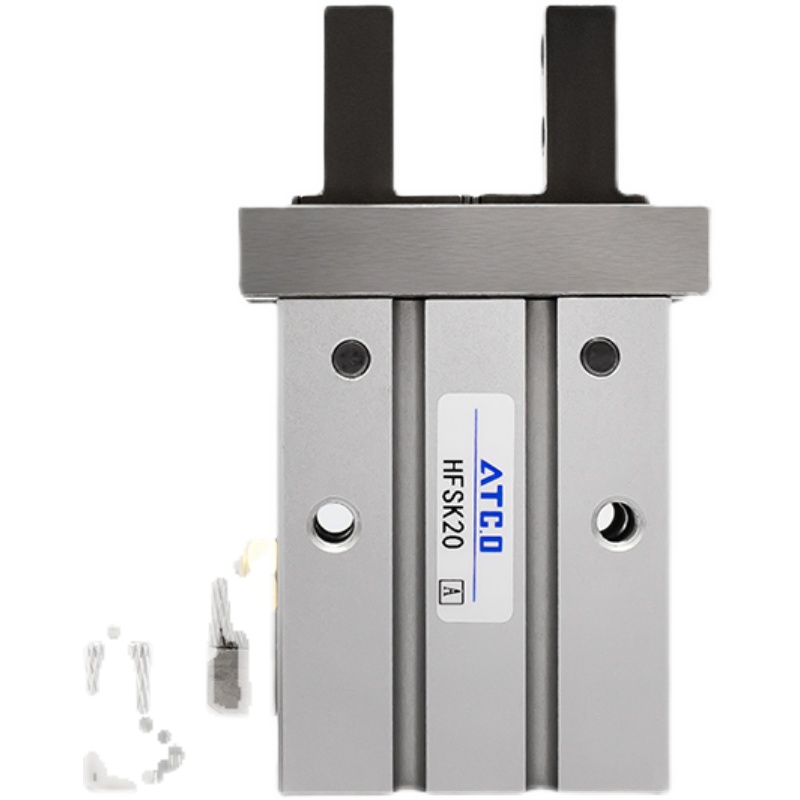 亚德客型气动手指气缸HFZ/HFK6/10B/16B/2B0/25B/32B/40B侧面安装