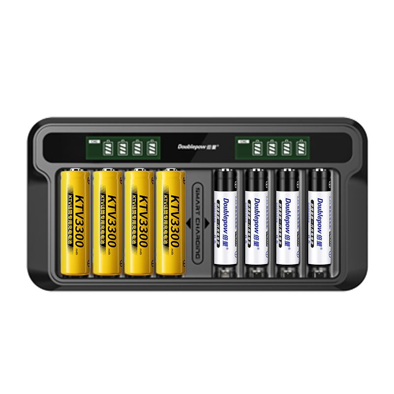 倍量5号充电电池套装KTV话筒玩具镍氢1.2V五七大容量AAA7可充电器