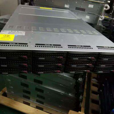 超微2U X99四子星 6028TP服务器C612高密度2028tp四节点2.5