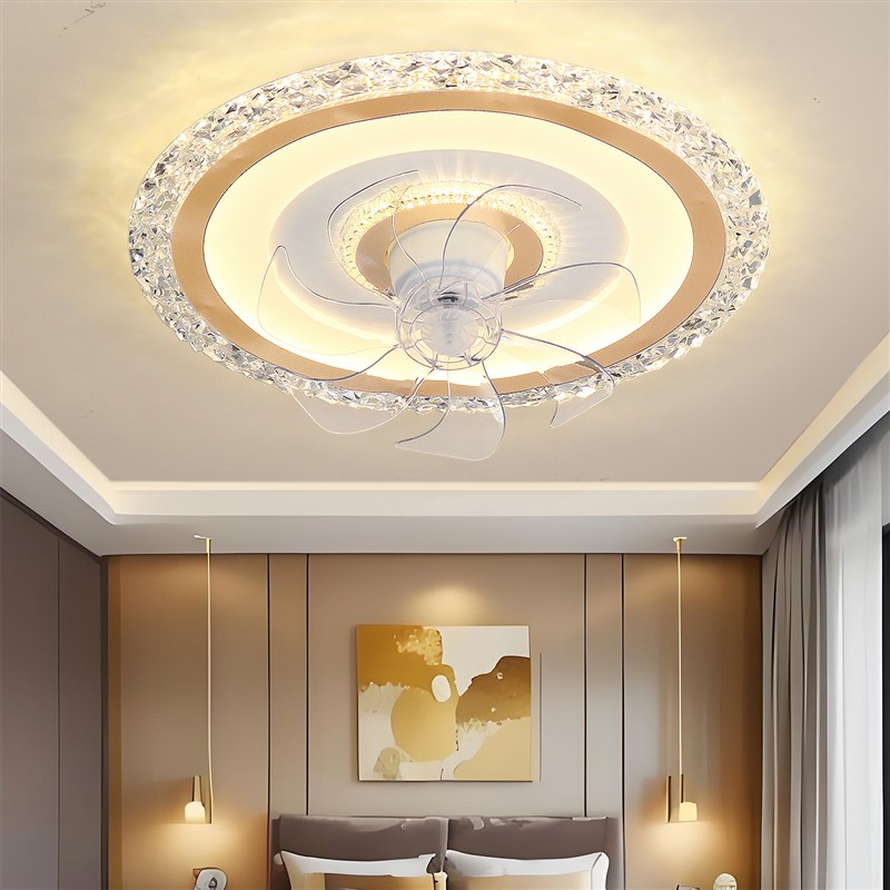 客厅主灯2025新款可旋转风扇灯轻奢智能N创意大厅吸顶灯卧室灯