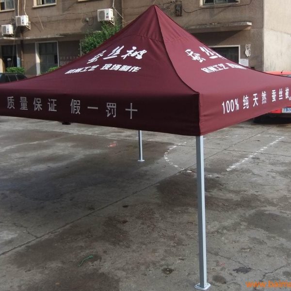 酒红色广告帐篷折叠帐篷黑金刚遮阳篷雨篷摆摊帐篷展销帐棚可印字