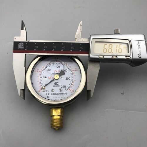 红旗YN-60耐震压力表 抗震 防振油压表 液压表0-1 1.6 2.5MPA