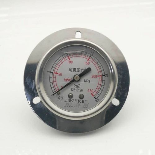 液压油表耐震压力表注塑机配件不锈钢表 面板式 径向