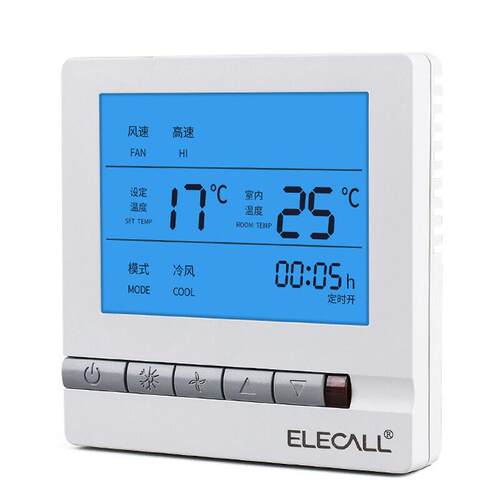 伊莱科（ELECALL）EK8805FB中央空调液晶温控器面板控制器空调控