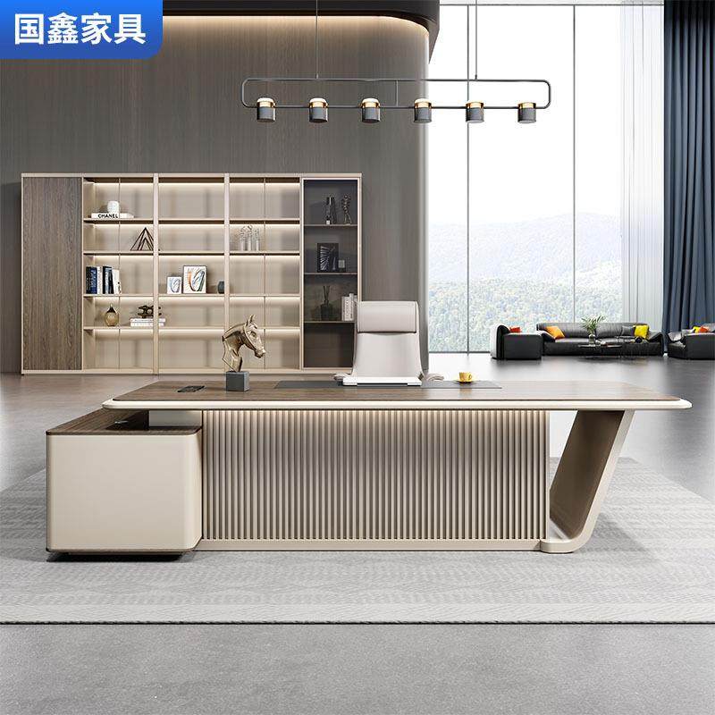 深圳办公家具新轻奢风格老板桌总裁大班台办公室主管桌经理办公桌,商业/办公家具,大班台/主管桌,淘宝优惠券,粉丝福利购,淘宝优惠卷