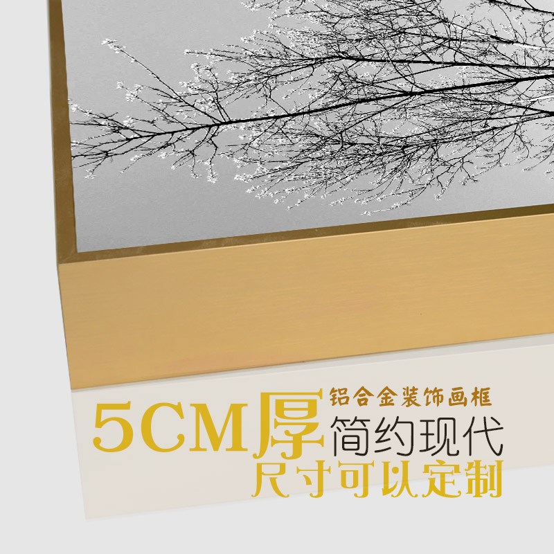 5cm厚铝合金海报框窄边现代简约相框油画框外框创意卡纸装裱挂墙