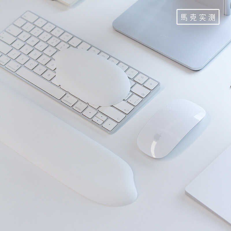 马克实测 软硅胶护腕鼠标键盘手托超大护手腕垫子办公室桌垫 AL-1