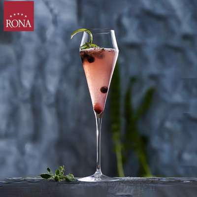 RONA洛娜原装进口家用高端香槟杯气泡酒杯水晶玻璃甜白葡萄酒杯