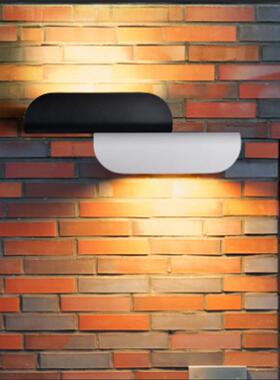 简约单面发光led长条壁灯户外防水别墅庭院花园围墙壁灯走廊楼梯