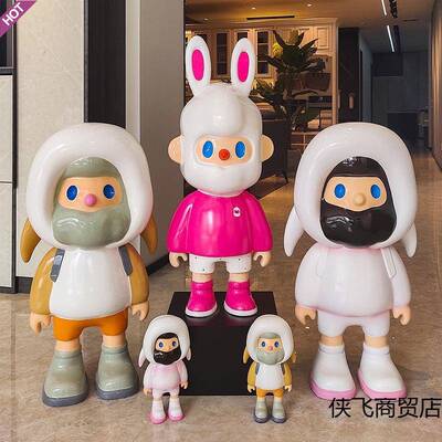 网红Farmerbob男友大型落地摆件客厅卡通装饰品家居橱窗存钱罐就