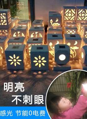 太阳能板庭院石头灯配件LED防水公园草地地埋灯发光灯片