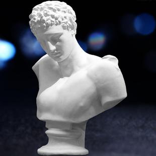 艺伯乐赫尔美斯石膏像80cm胸像石膏雕塑雕像摆件模型美术素描教具