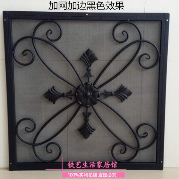 欧式铁艺暖气片罩装饰壁景屏风镂空隔断墙花窗装饰铁艺暖气罩定做